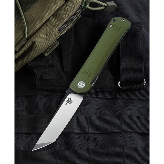 Нож Bestech Kendo BG06B-2 сталь D2 satin, рукоять G10 green