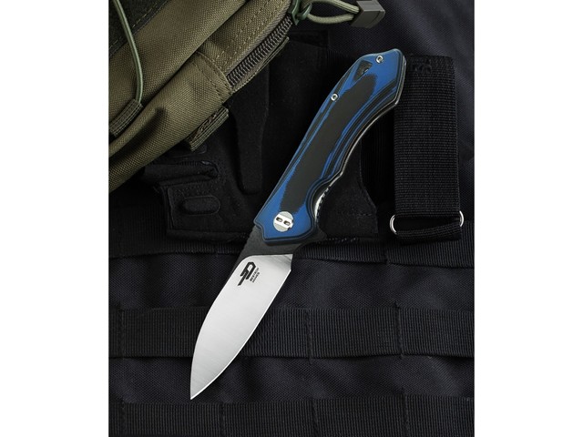 Нож Bestech Beluga BG11G-1 сталь D2, рукоять G10 black & blue