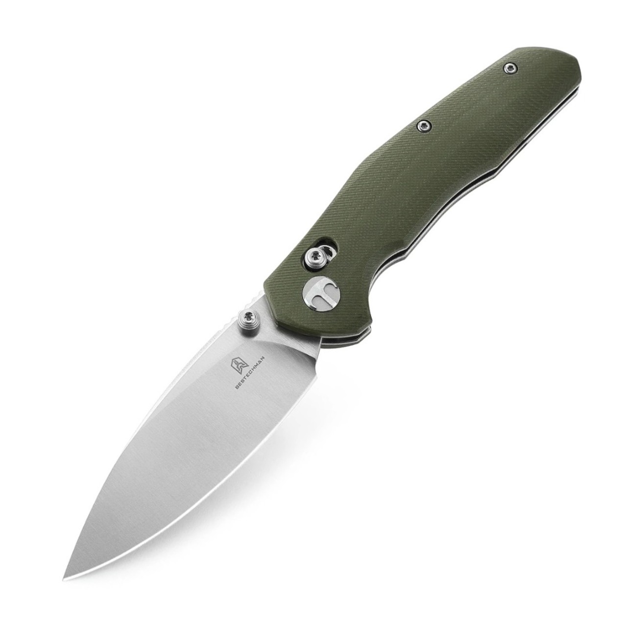 Нож Bestechman Ronan BMK02B сталь 14C28N satin, рукоять G10 OD green