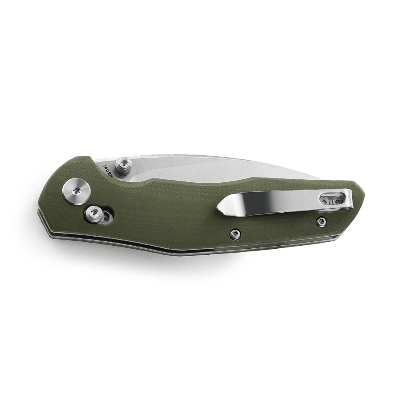 Нож Bestechman Ronan BMK02B сталь 14C28N satin, рукоять G10 OD green