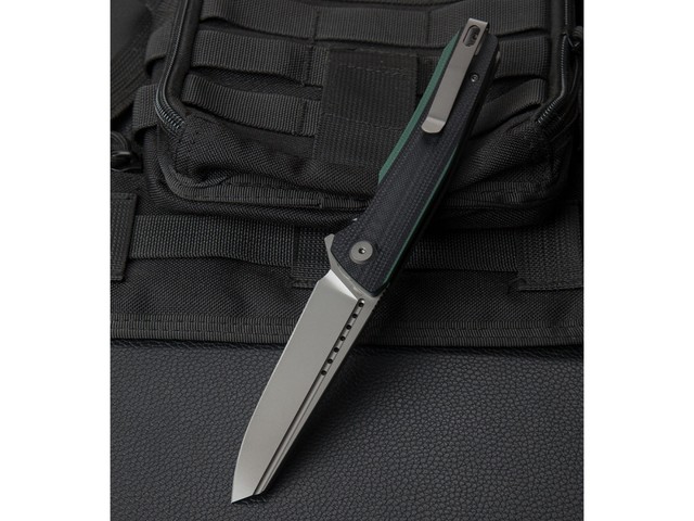 Нож Bestech Slyther BG51D сталь 14C28N grey, рукоять G10 black & green