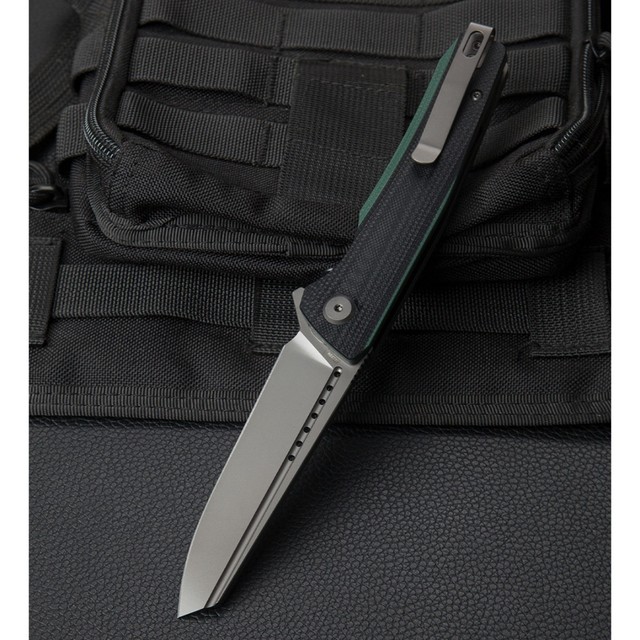 Нож Bestech Slyther BG51D сталь 14C28N grey, рукоять G10 black & green