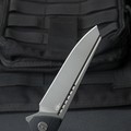 Нож Bestech Slyther BG51D сталь 14C28N grey, рукоять G10 black & green