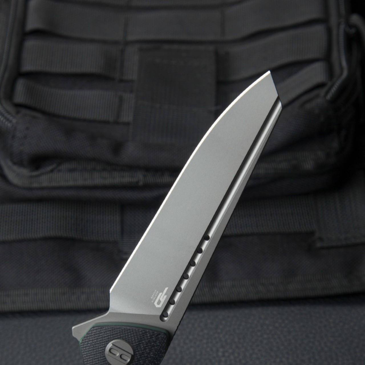 Нож Bestech Slyther BG51D сталь 14C28N grey, рукоять G10 black & green