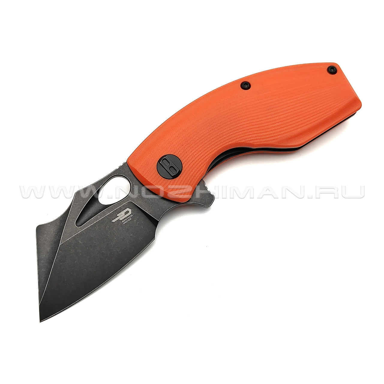 Нож Bestech Lizard BG39D сталь D2 блэквош, рукоять G10 orange