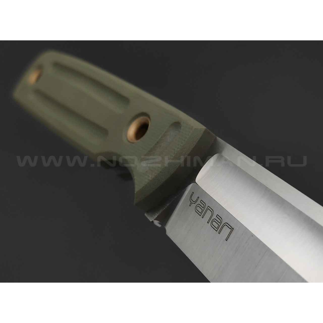 Нож Yanari средний сталь VG-10, рукоять G10 green, ножны kydex green