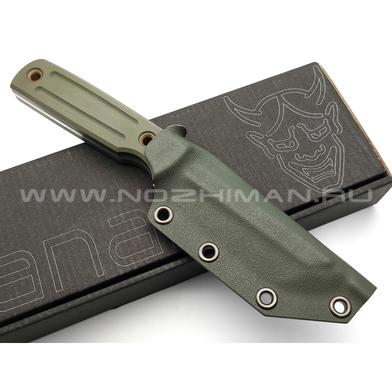 Нож Yanari средний сталь VG-10, рукоять G10 green, ножны kydex green