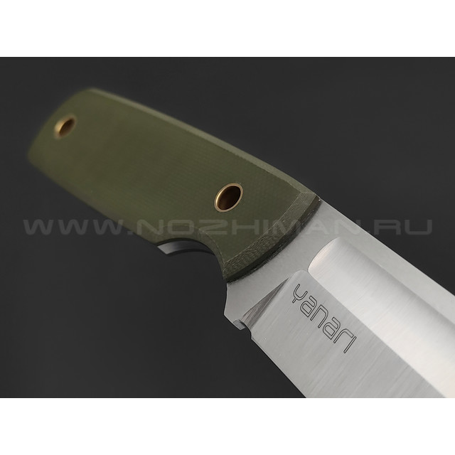 Нож Yanari малый сталь VG-10, рукоять G10 green, ножны kydex grey