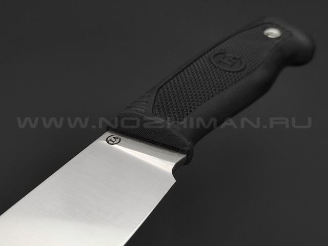 Нож №20 "Пласт-1Т" сталь 95Х18 сатин, рукоять резина (Титов и Солдатова)