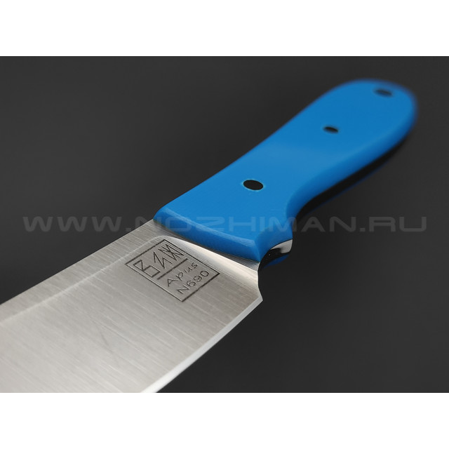 Zh KNIVES нож True сталь N690 сатин, рукоять G10 blue