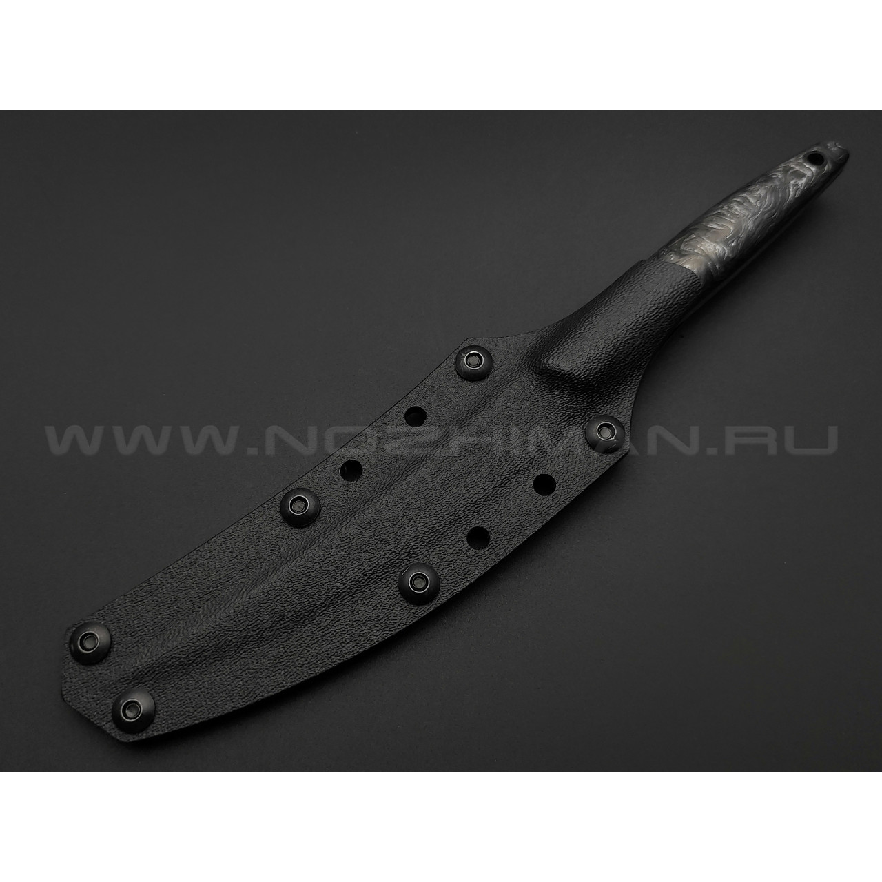 Нейрис нож Перс сталь CPM S125V, рукоять Карбон "Тёмная Материя - Серебро"