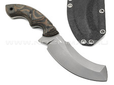Волчий Век нож Кондрат Custom сталь N690 WA bead-blast, рукоять Micarta grey & yellow