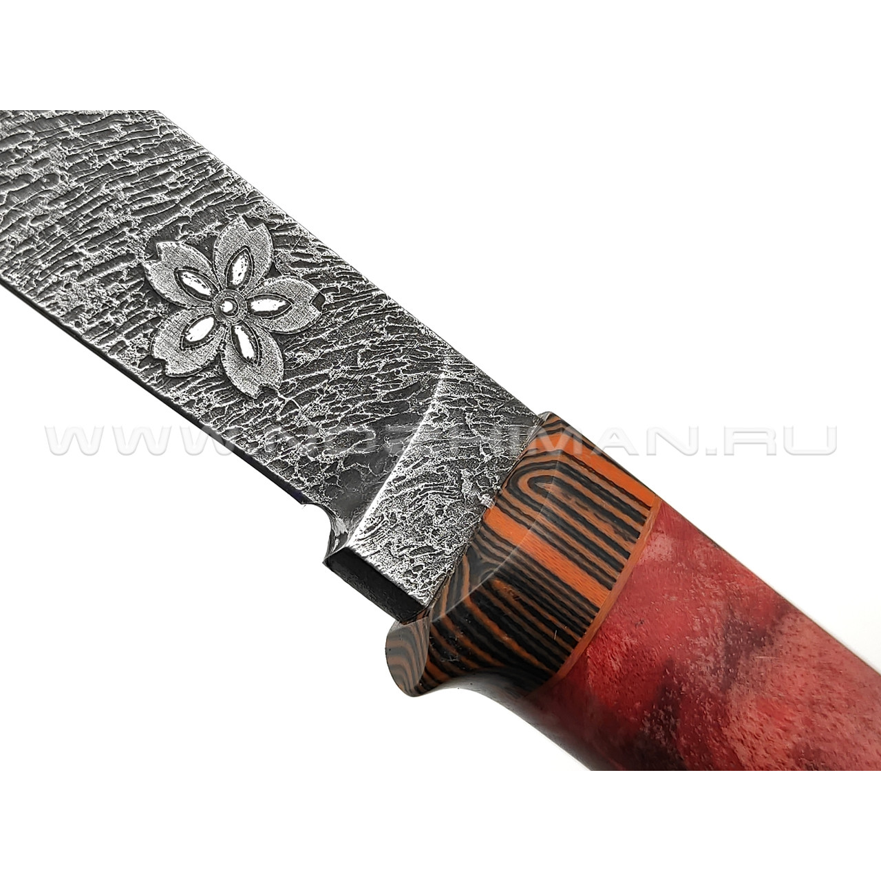 Волчий Век нож Слоненок Custom сталь N690 WA, рукоять Стаб. карельская береза, G10