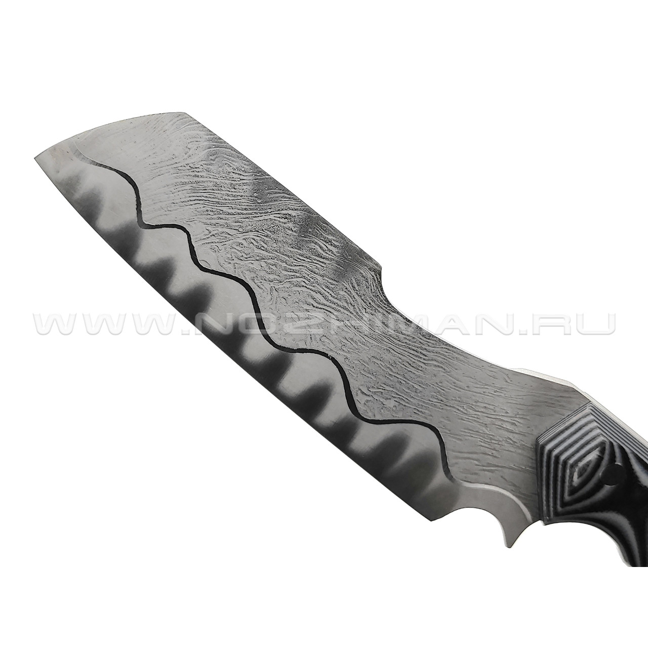 Волчий Век нож Карачун Custom сталь N690 WA, рукоять G10 black & grey