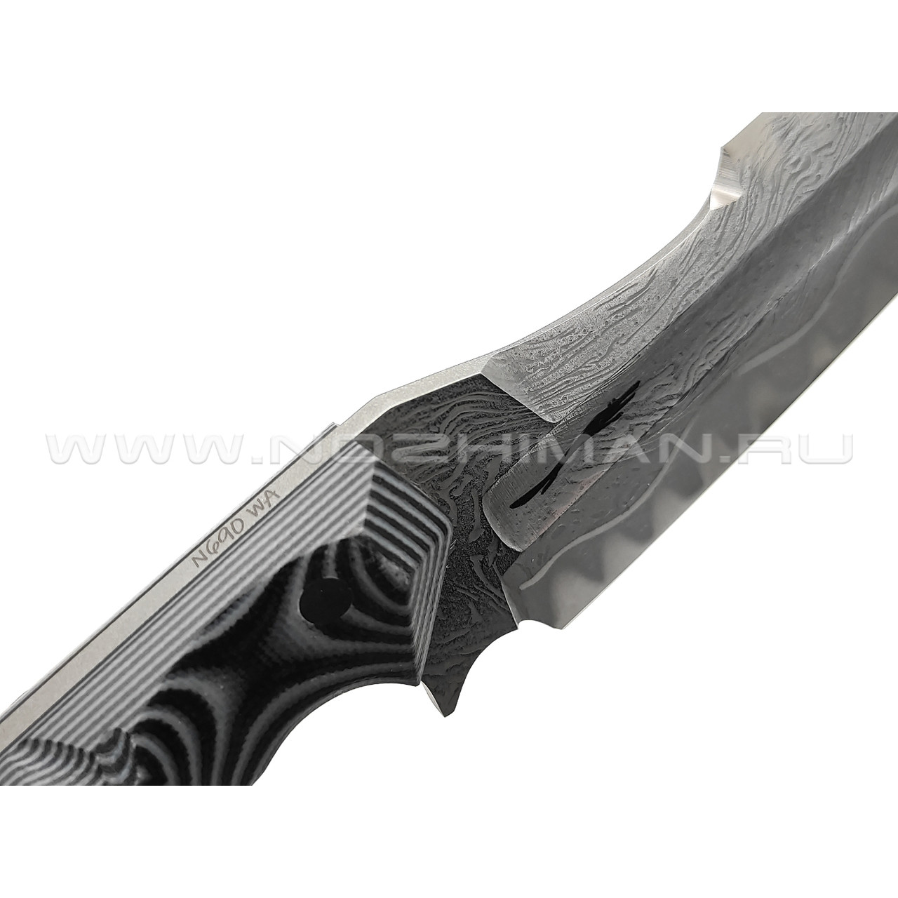 Волчий Век нож Карачун Custom сталь N690 WA, рукоять G10 black & grey