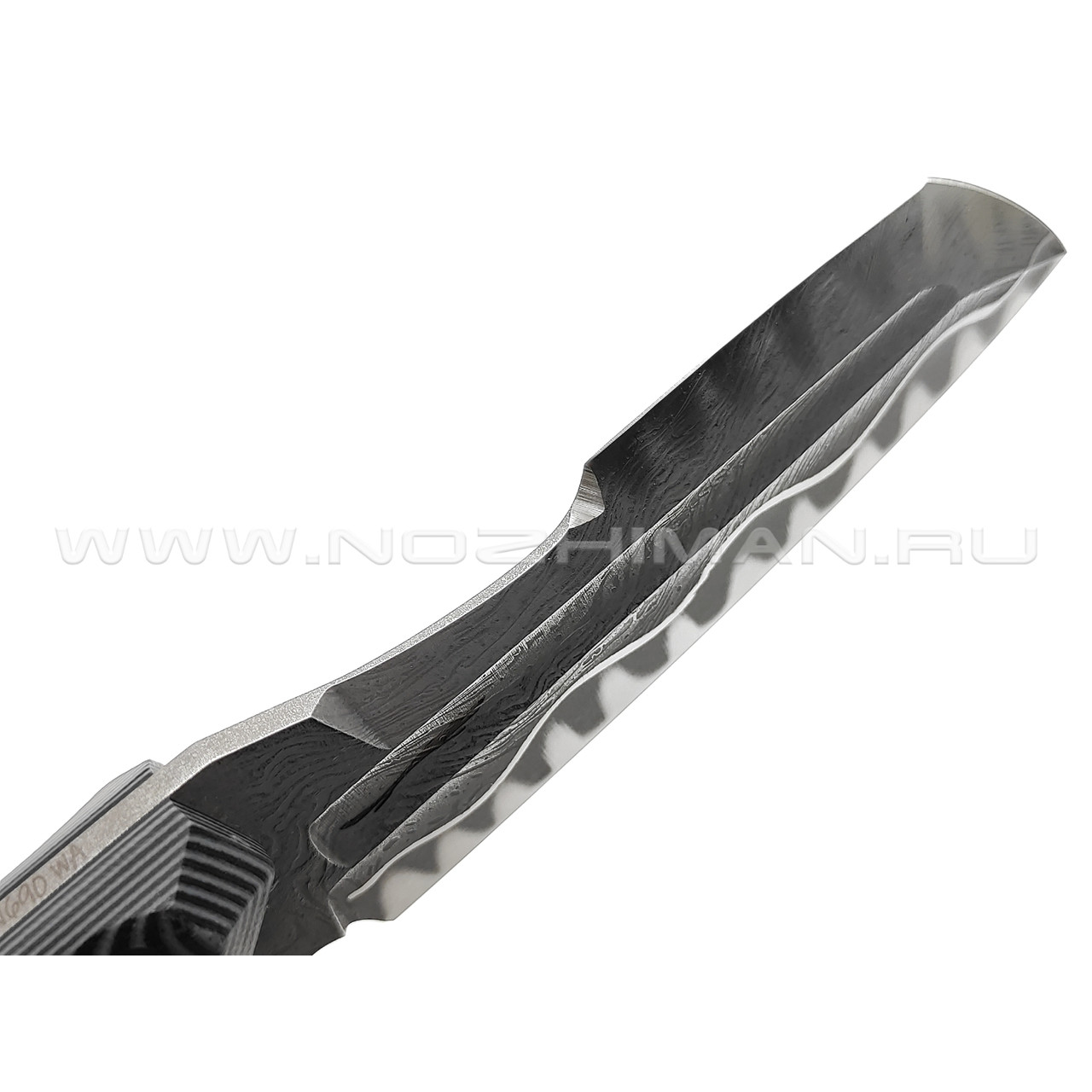 Волчий Век нож Карачун Custom сталь N690 WA, рукоять G10 black & grey