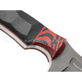 Волчий Век нож Drago сталь D2 WA блэквош, рукоять G10 black & red Волчий Век нож Drago сталь D2 WA блэквош, рукоять G10 black & red