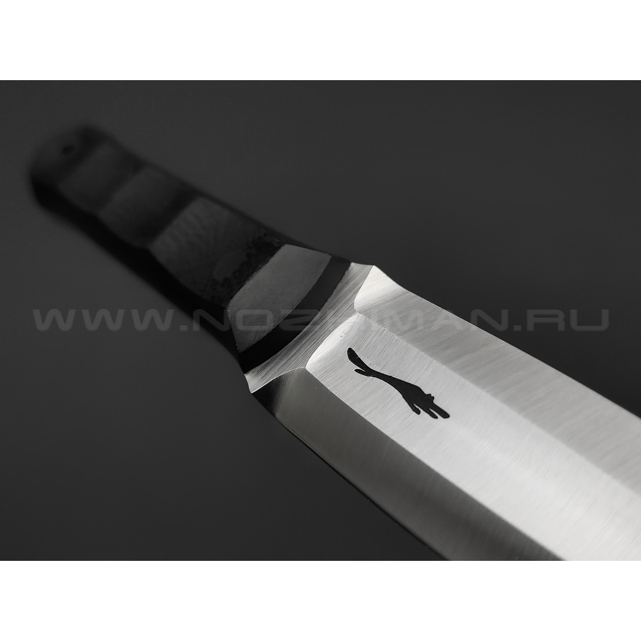 Волчий Век нож Кинжалойд сталь N690 WA сатин, рукоять G10 black