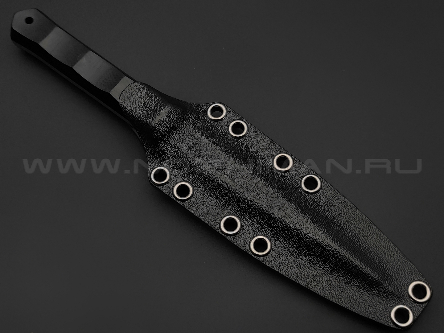 Волчий Век нож Кинжалойд сталь N690 WA сатин, рукоять G10 black