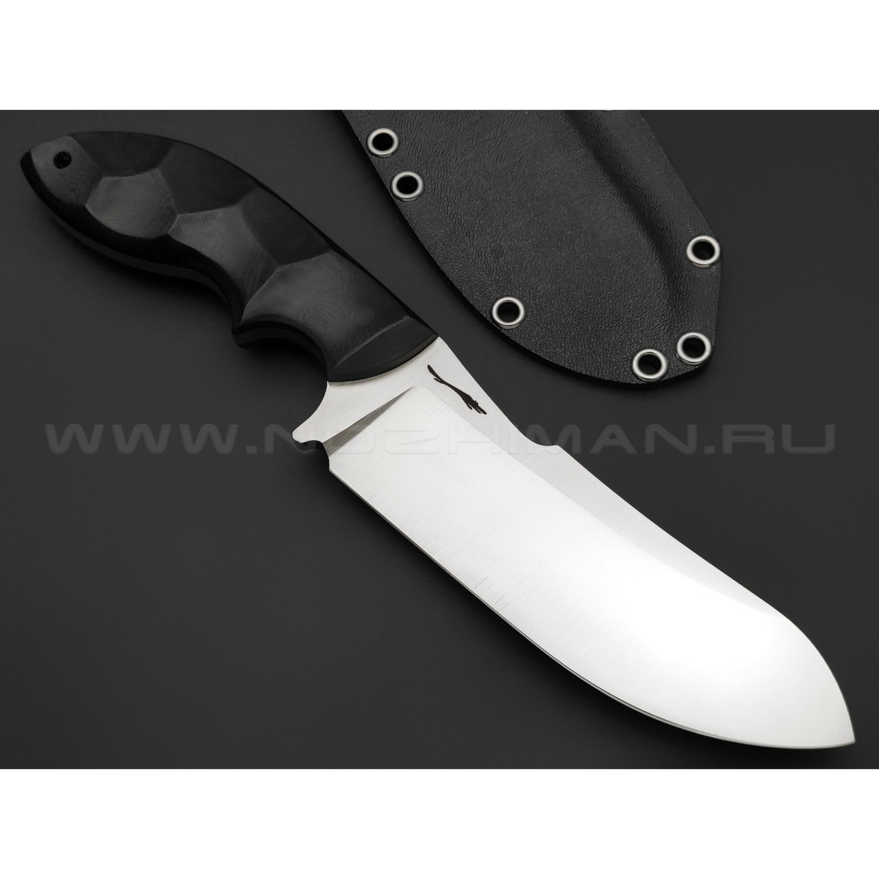 Волчий Век нож Шкуродер Custom сталь D2 WA сатин, рукоять G10 black