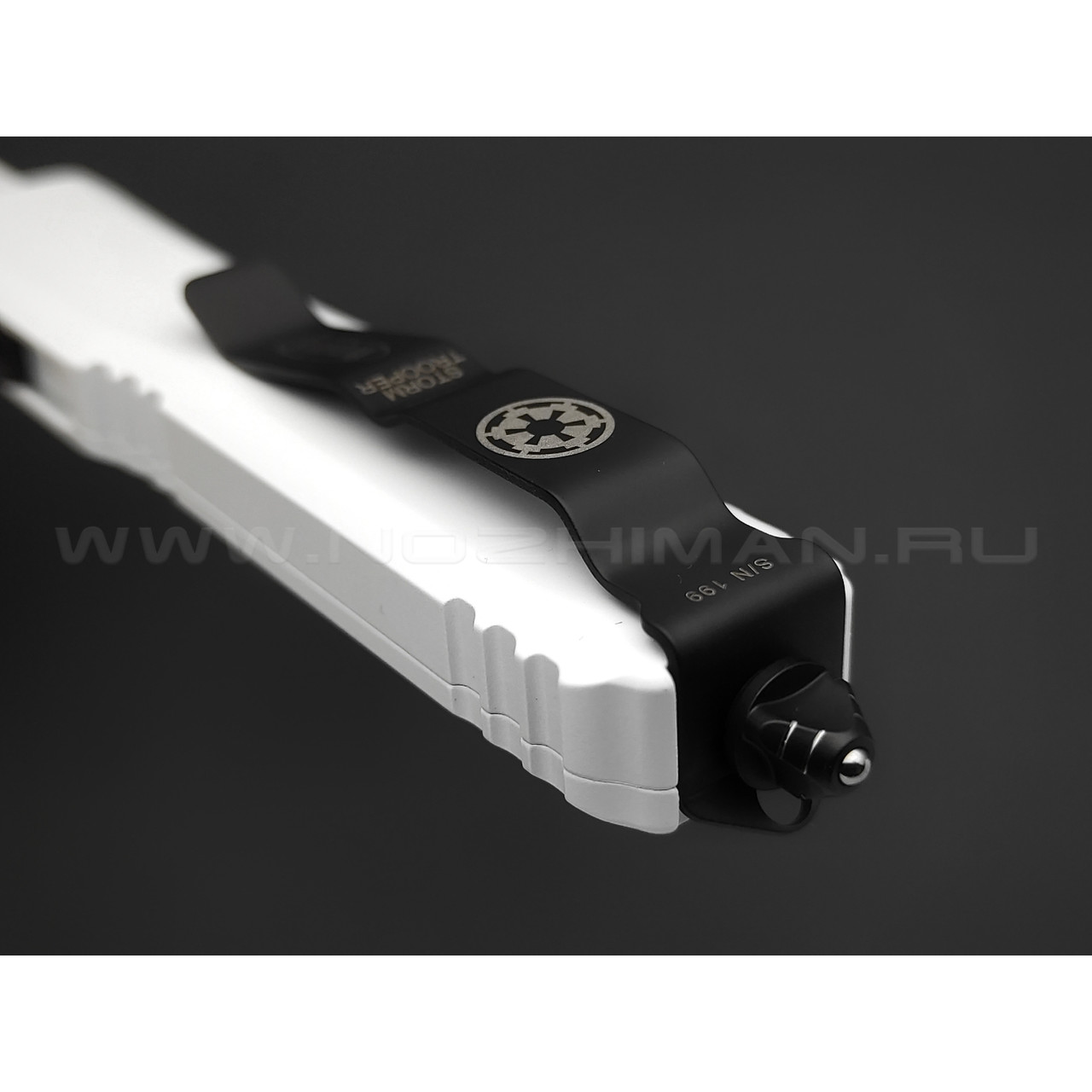 Нож Microtech Ultratech Storm Trooper White S/E 121-1STD сталь M390, рукоять Алюминий 6061-T6