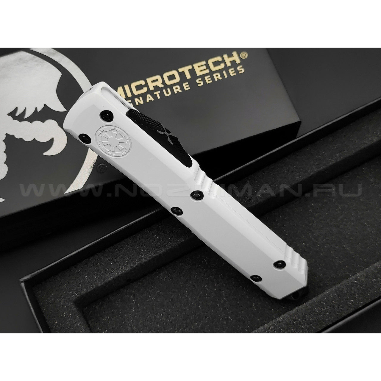 Нож Microtech Ultratech Storm Trooper White S/E 121-1STD сталь M390, рукоять Алюминий 6061-T6