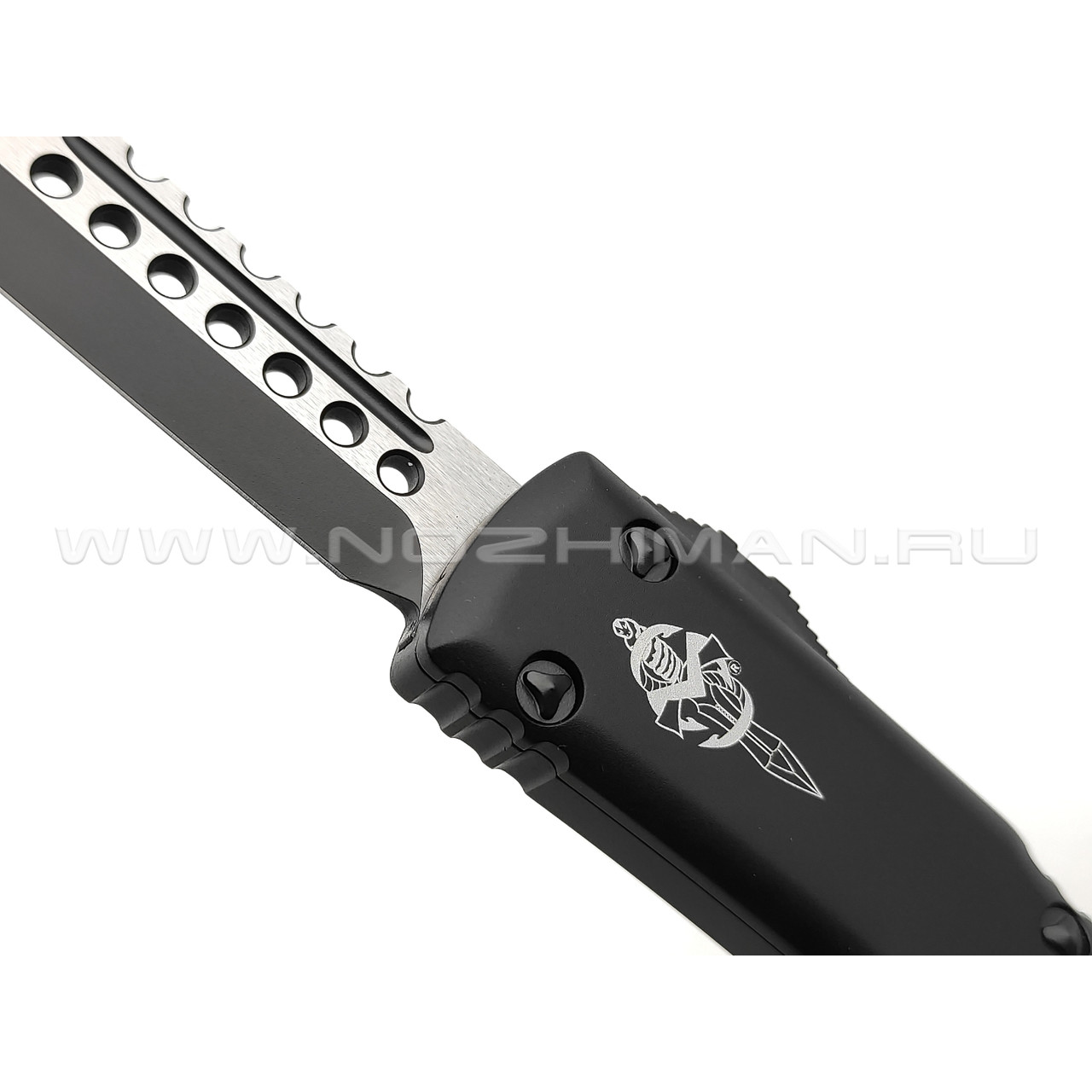 Нож Microtech Ultratech Hellhound Black 119-1TS сталь M390 DLC, рукоять Алюминий 6061-T6