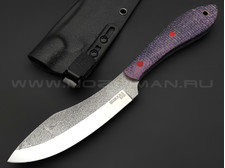 Burlax нож Канадец большой BX0164 сталь D2, рукоять фиолетовая микарта