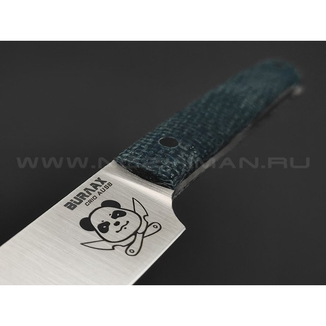 Burlax нож Панда BX0169 сталь Cryo Aus-8, рукоять синяя микарта