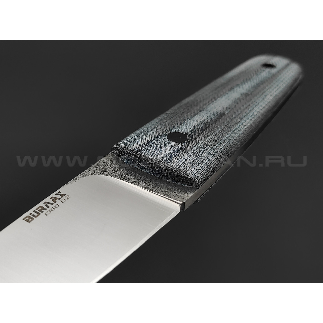 Burlax нож Скин Ду BX0166 сталь Cryo D2, рукоять микарта джинс