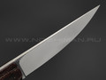 Burlax нож BX0167 сталь Cryo D2, рукоять коричневая микарта