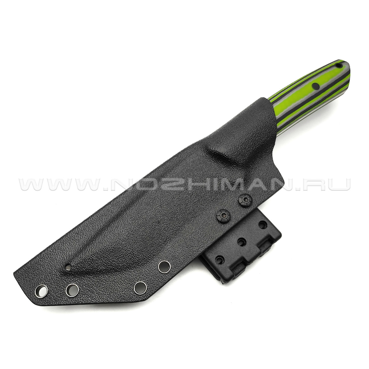 Burlax нож Бобби BX0160 сталь K110, рукоять черно-неоновая микарта