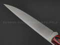 Apus Knives нож Paring XL сталь K110, рукоять G10 red & black