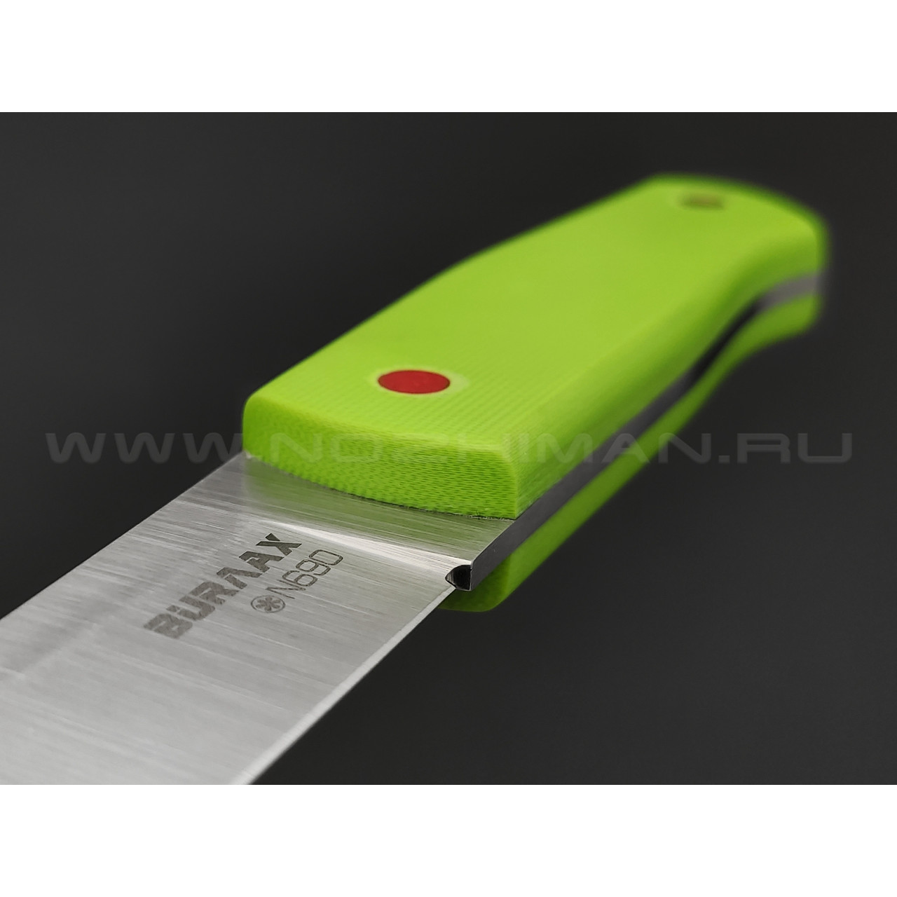 Нож Burlax BX0106 сталь N690, рукоять микарта лайм