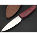 Нож Burlax Скин-Ду BX0109 сталь Aus10Co, рукоять красная микарта