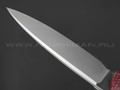 Нож Burlax Скин-Ду BX0109 сталь Aus10Co, рукоять красная микарта