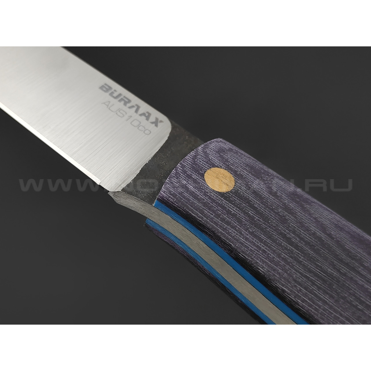 Нож Burlax BX0078 сталь Aus10Co, рукоять Фиолетовая микарта