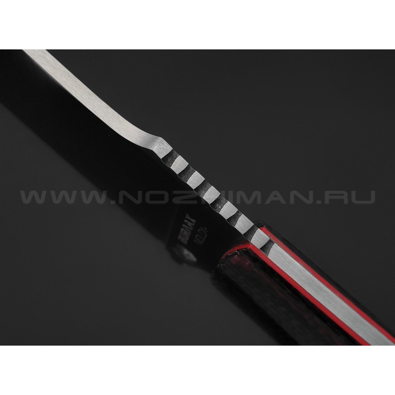 Нож Burlax BX0086 сталь Niolox+, рукоять Джутовая микарта, G10 blue
