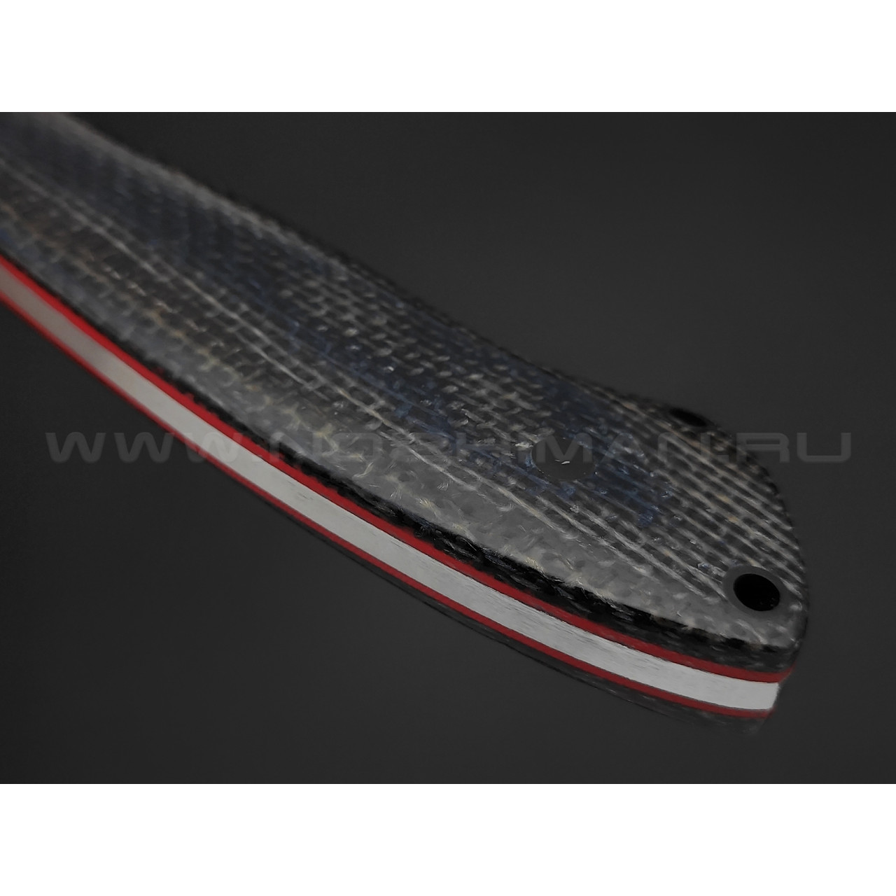 Нож Burlax BX0086 сталь Niolox+, рукоять Джутовая микарта, G10 blue