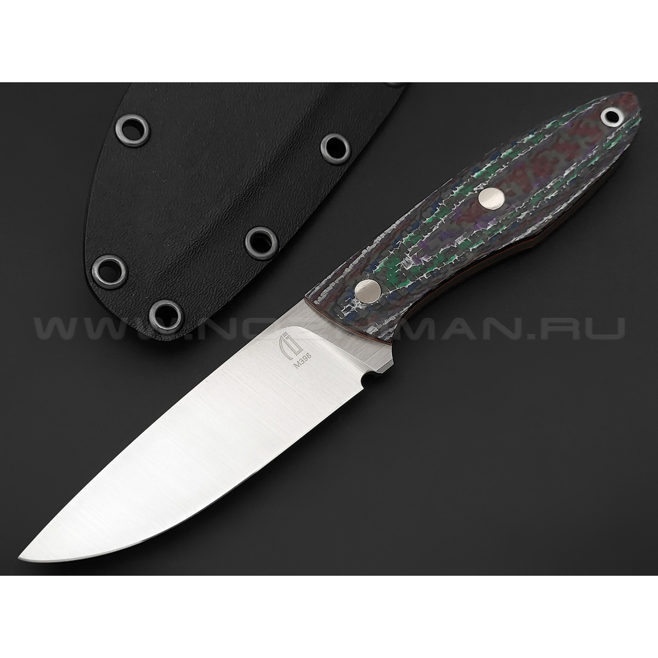Нож Burlax BX0076 сталь M398, рукоять Carbon fiber Colors