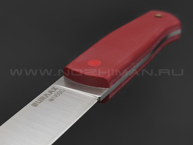 Нож Burlax BX0114 сталь Bohler N690, рукоять G10 red