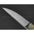 Нож Burlax Fin-Standard BX0117 сталь Aus10Co, зелёная микарта
