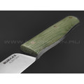 Нож Burlax Fin-Standard BX0117 сталь Aus10Co, зелёная микарта