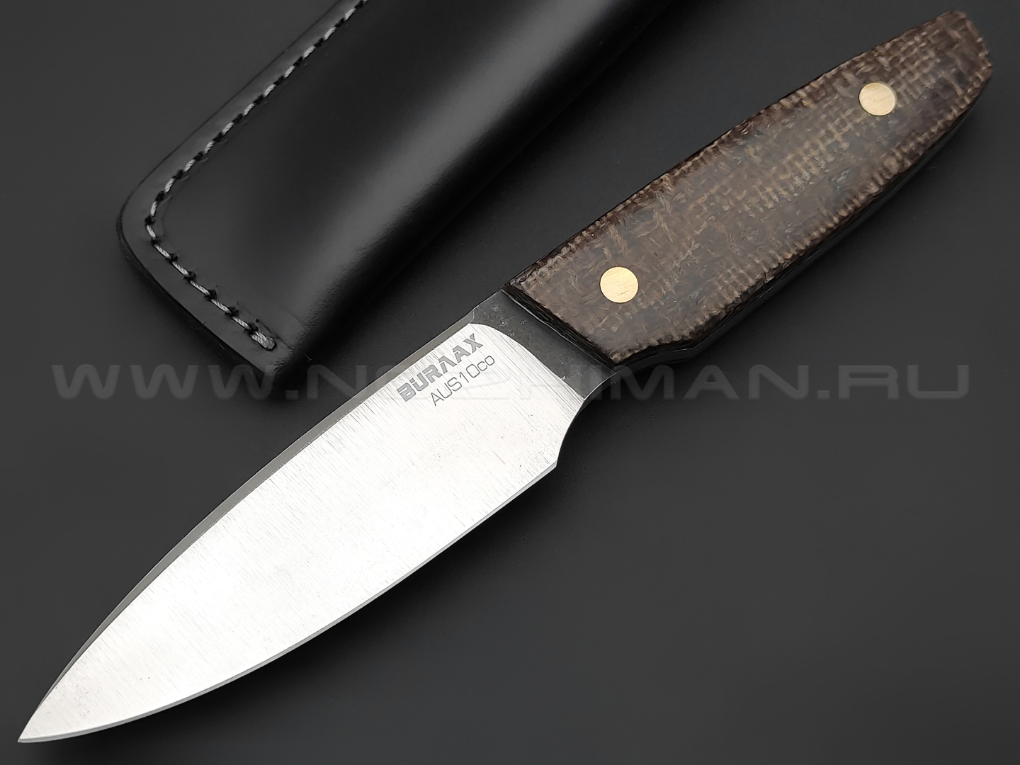 Нож Burlax Скин-Ду BX0126 сталь Aus10Co, рукоять джутовая микарта