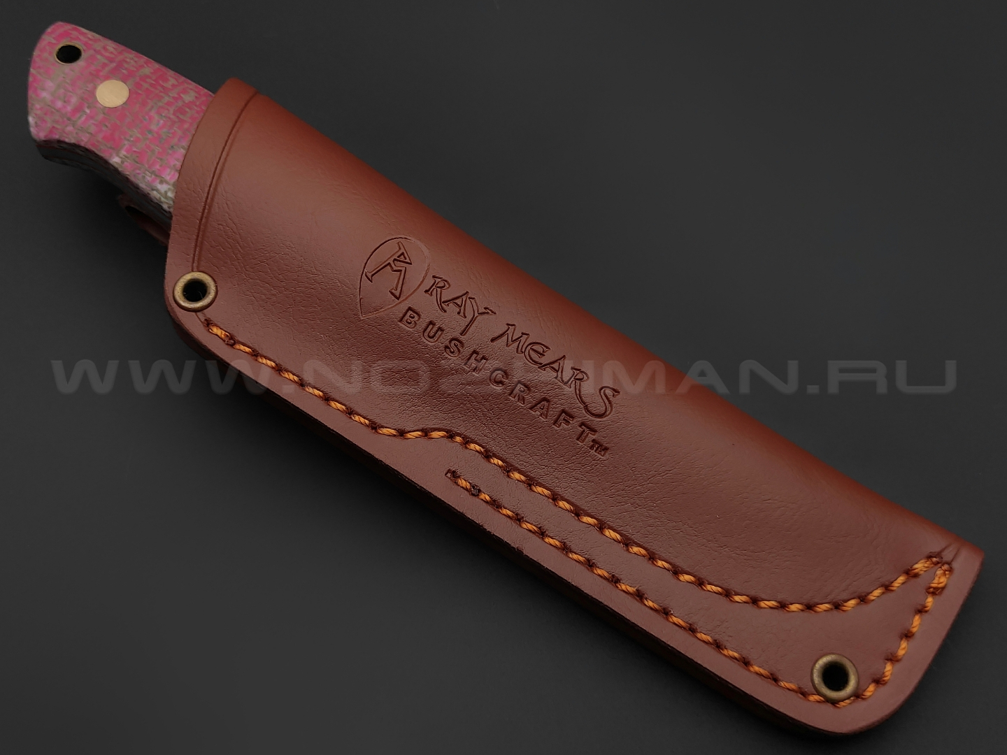 Нож Burlax BX0108 сталь Aus10Co, рукоять розовая джутовая микарта