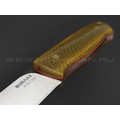 Нож Burlax BX0112 сталь Aus10Co, рукоять желтая микарта
