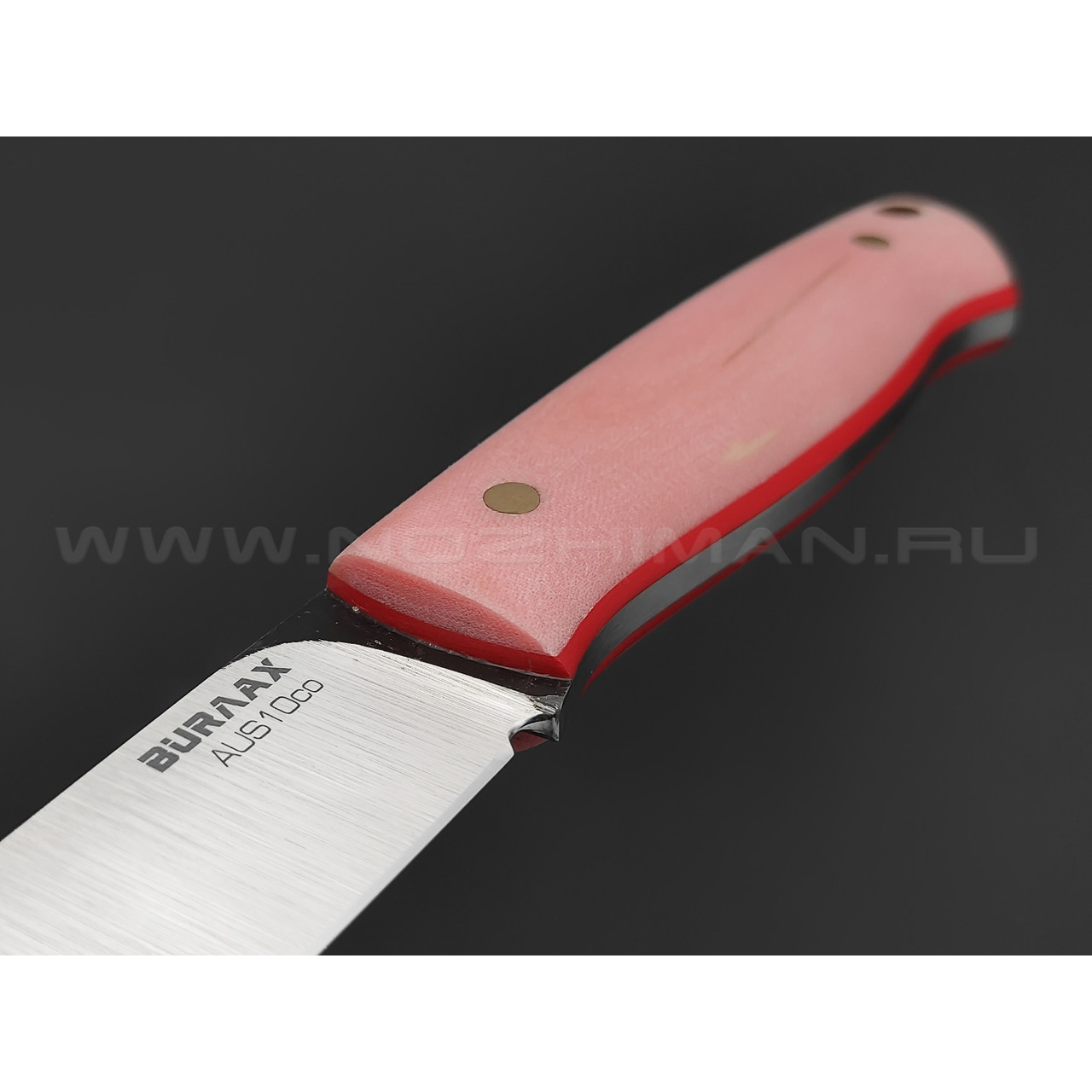 Нож Burlax BX0115 сталь Aus10Co, рукоять розовая микарта