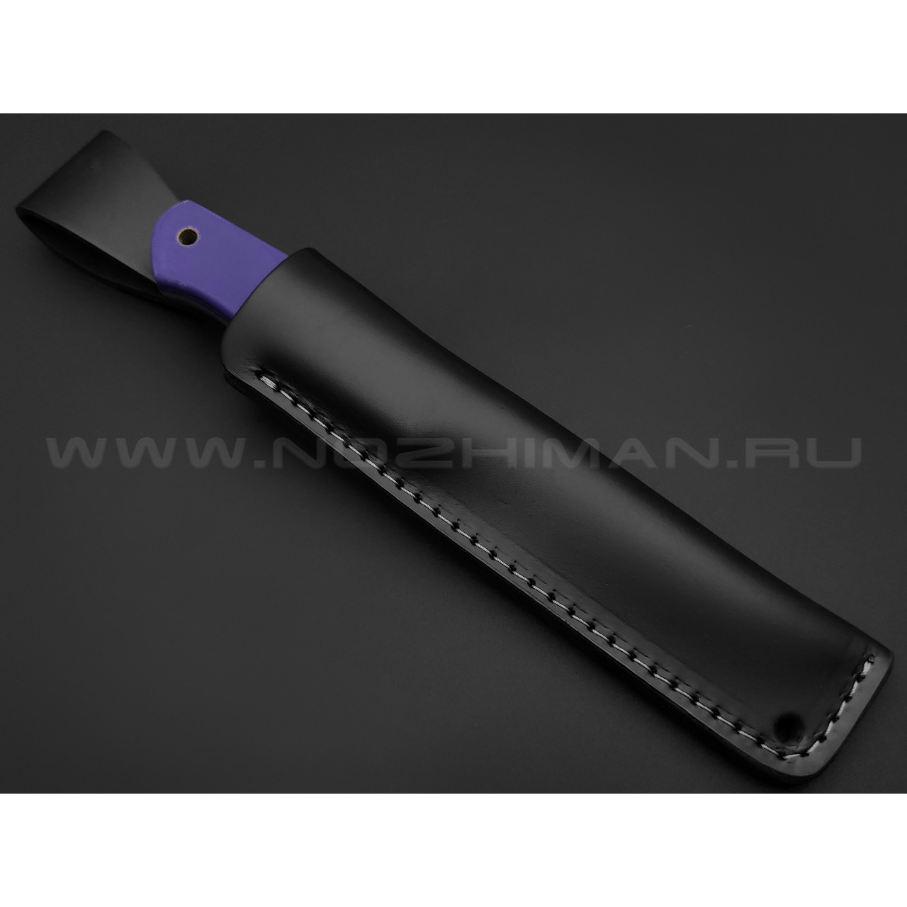 Нож Burlax Loki BX0119 сталь Bohler N690, фиолетовая микарта