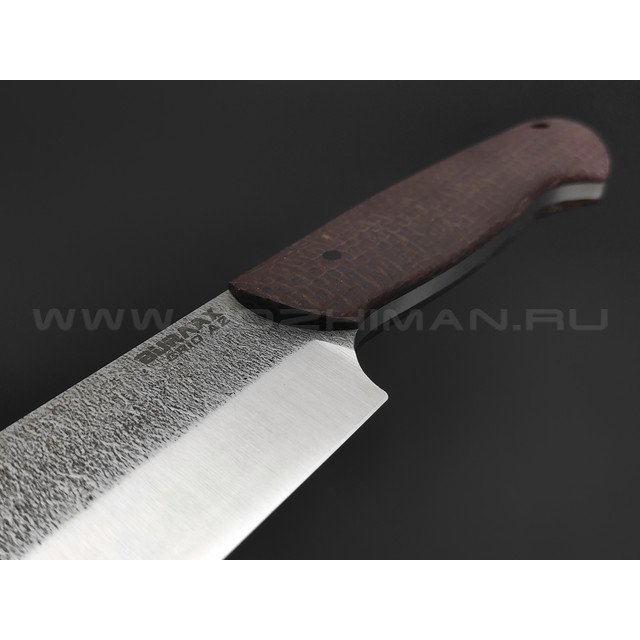 Нож Burlax Bowie BX0151 сталь Cryo А2 satin, рукоять коричневая джутовая микарта