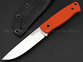Нож Burlax Fin BX0153 сталь Cryo Aus-8 узор, рукоять G10 orange